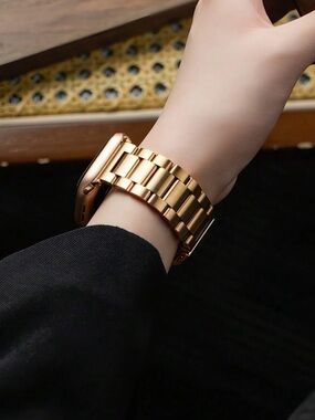 New Apple Watch adjustable Gold Stainless Steel  Watch Bracelet Band